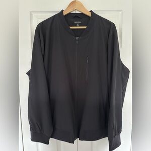 Banana Republic Size XXL Black Bomber Jacket